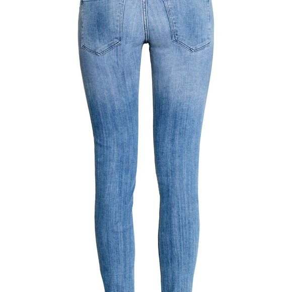 H&M Super Skinny Low Waist Light Wash Jeans (Size: 26/32) - Picture 4 of 10